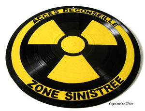 Vinyle Déco "Zone radioactive"